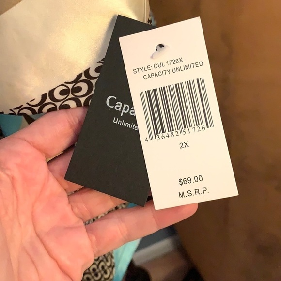 ⭐️NWT,Capacity Unlimited,Dynamite Combo of Colors & Prints, Stunner,2X - Picture 3 of 7